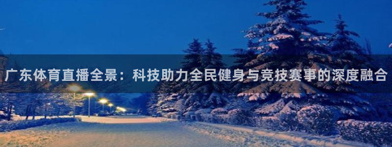 绿茵体育足球免费直播：广东体育直播全景：科技助力全民健身与竞技赛事的深度融合