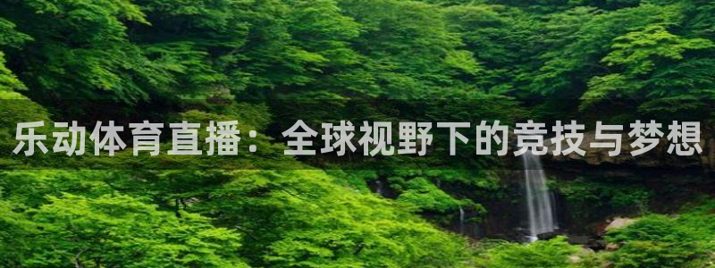 绿茵直播体育在线：乐动体育直播：全球视野下的竞技与梦想